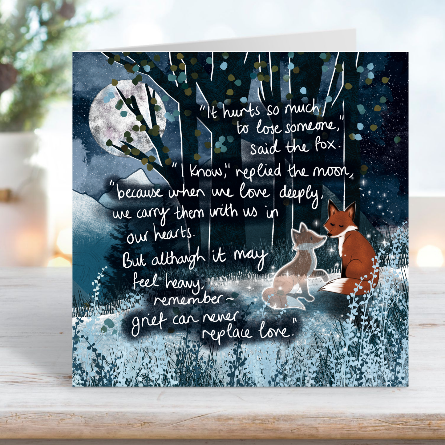 'Losing Someone' - Single Greeting Card