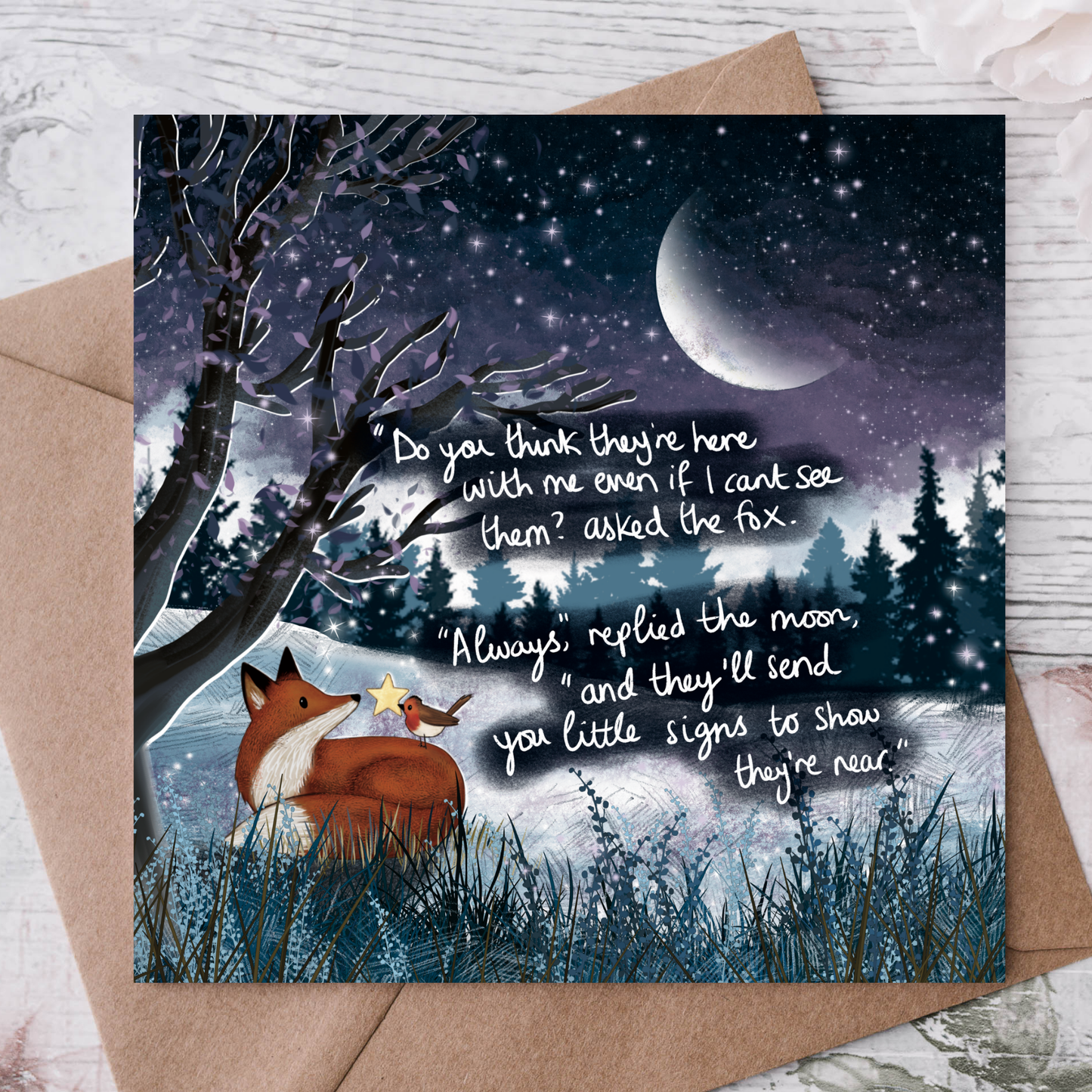 'Little Signs' - Single Greeting Card