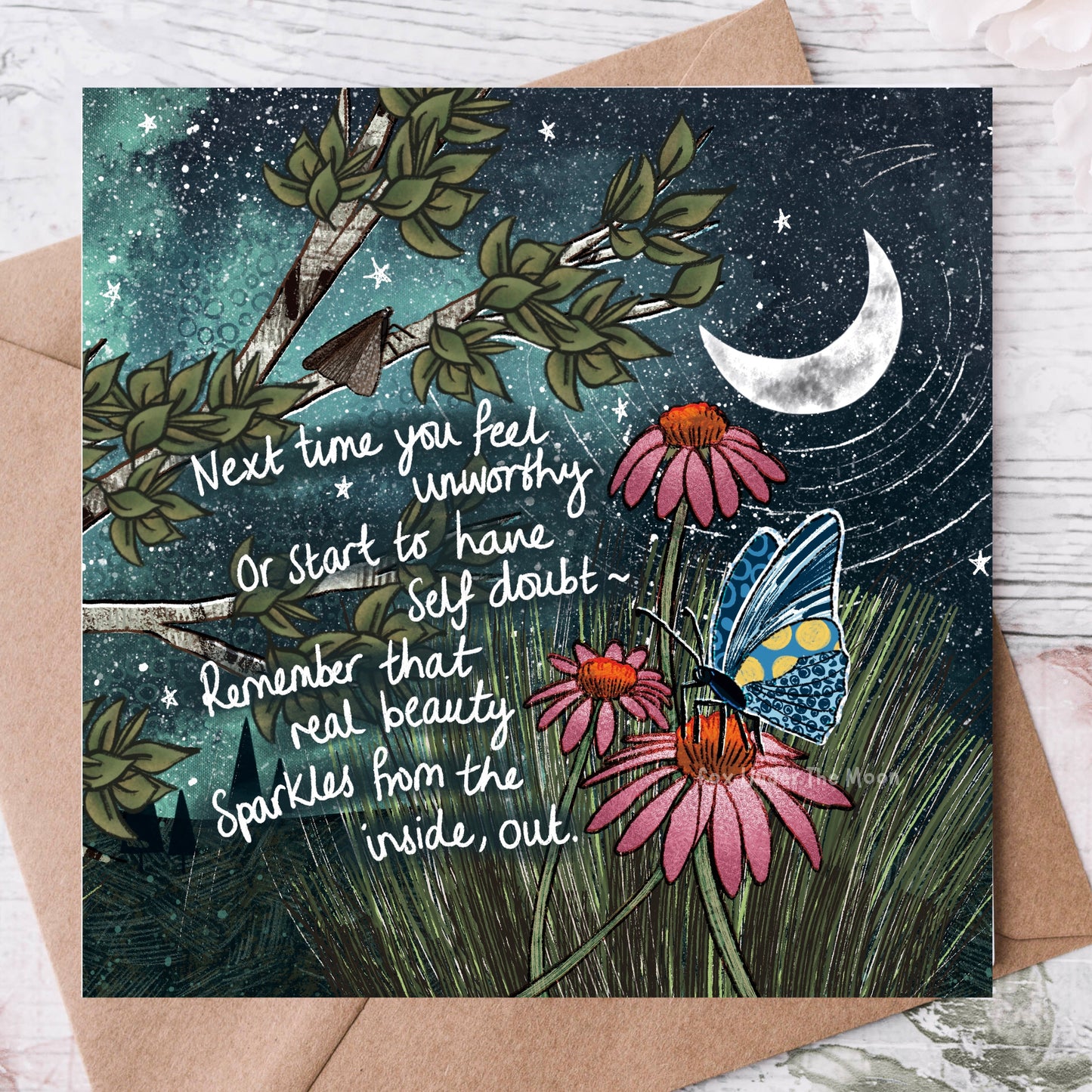 'Real Beauty' Single Greeting Card