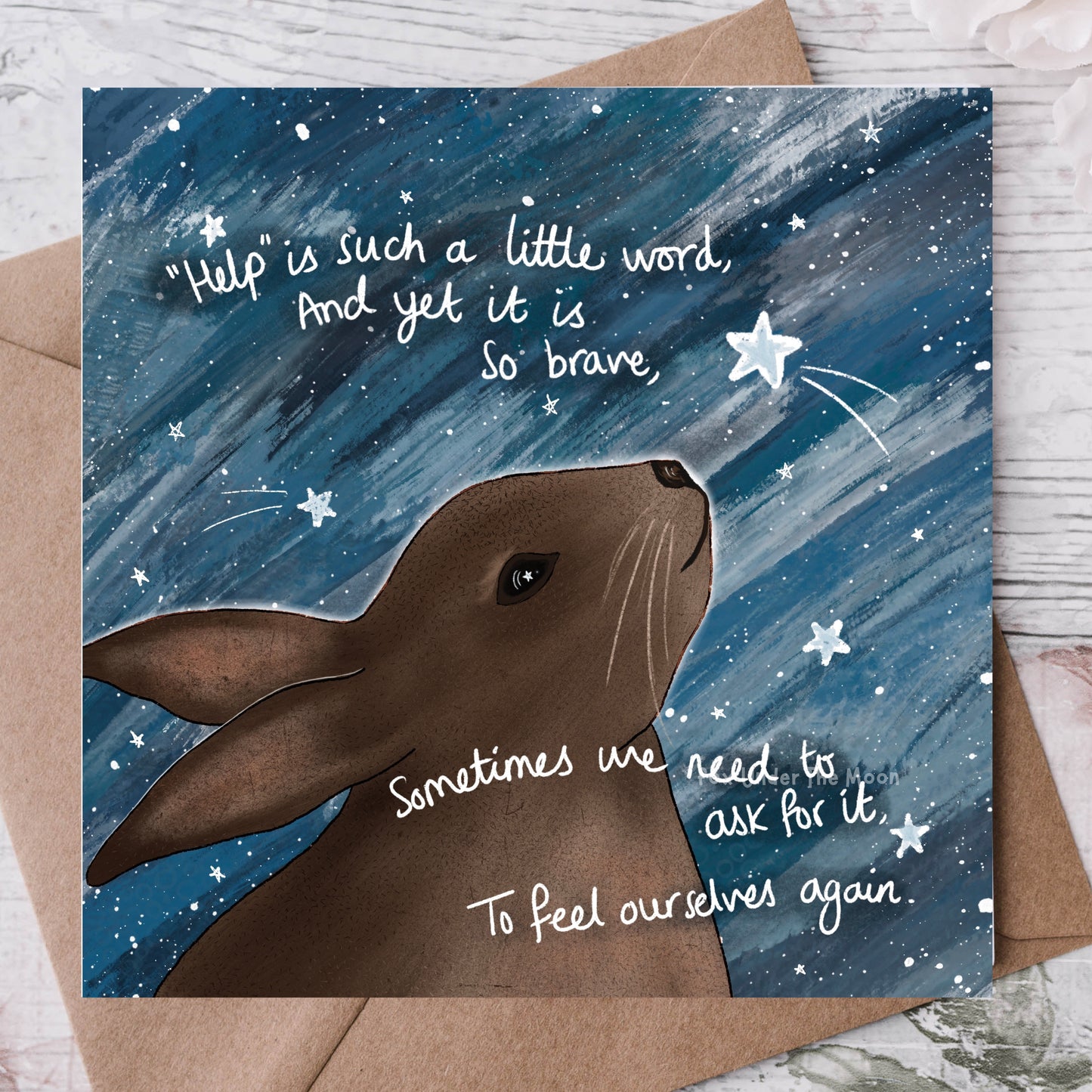 'Brave' Single Greeting Card