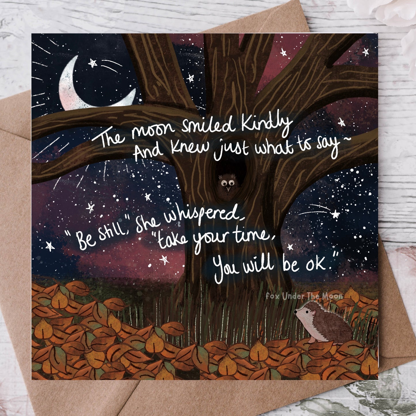'Be Still' Single Greeting Card