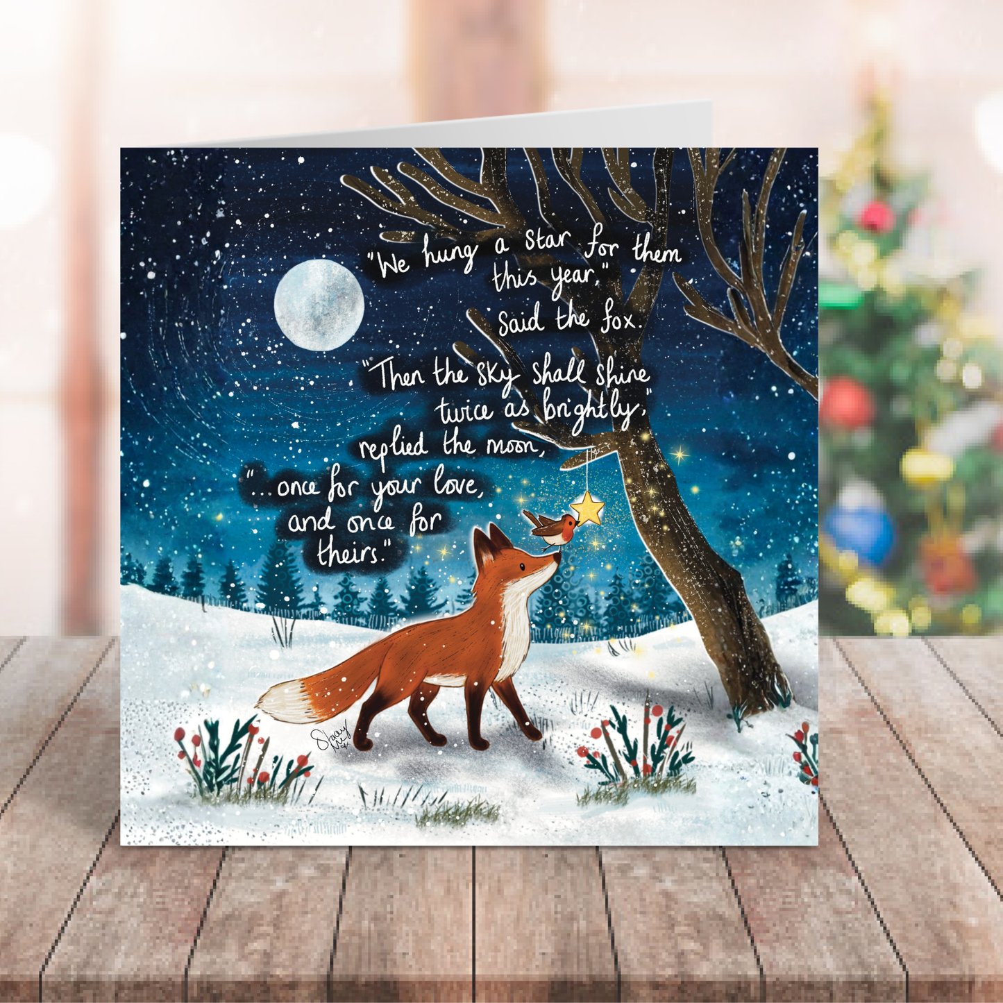 'Twice As Bright' - Christmas Card