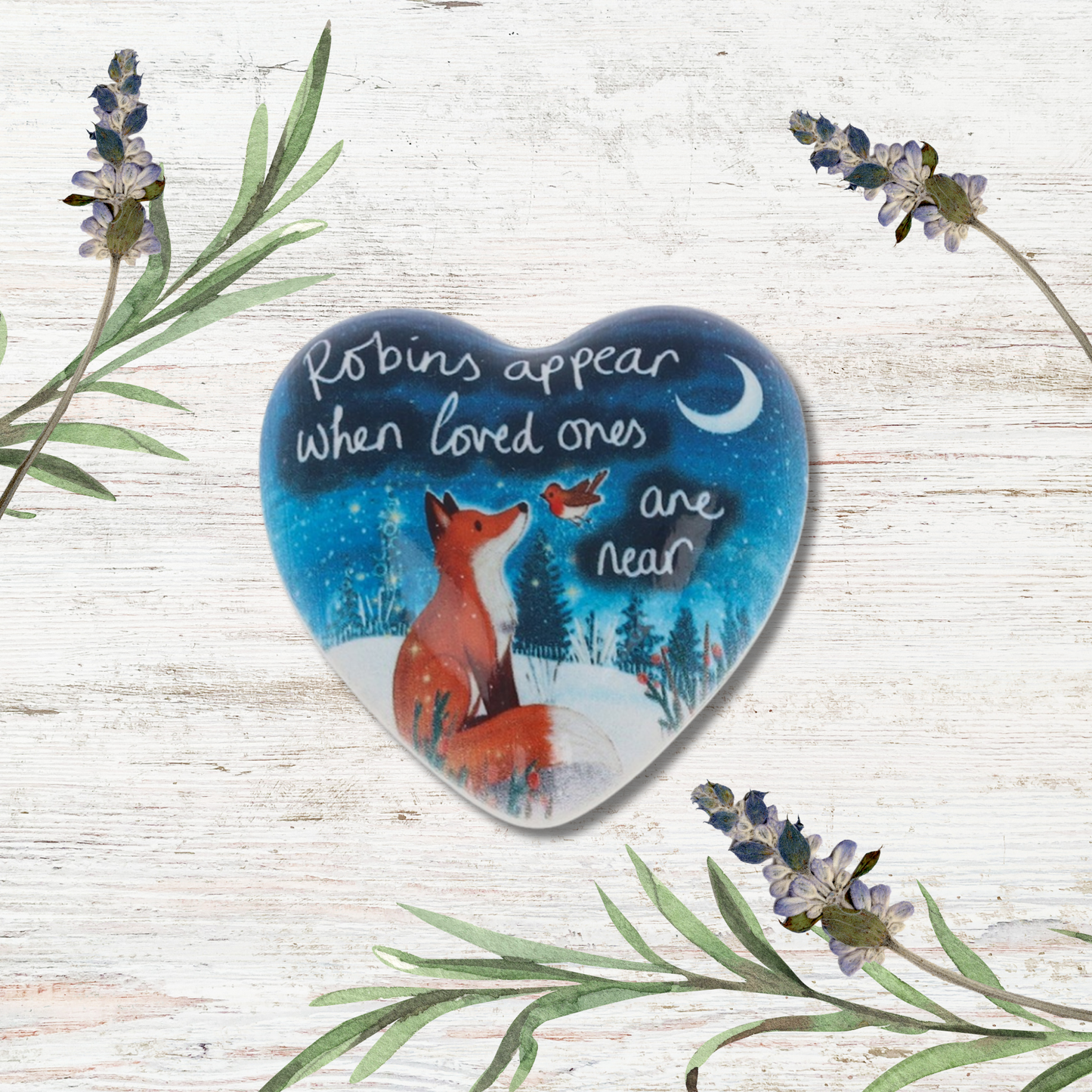 Ceramic Token Keepsake - Robins Appear