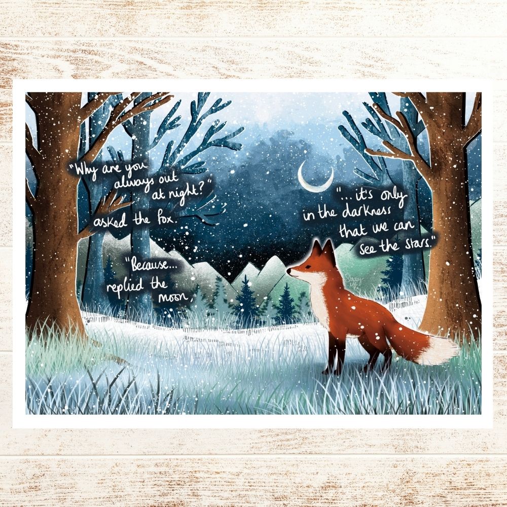 A4 Art Print ~ Out at Night