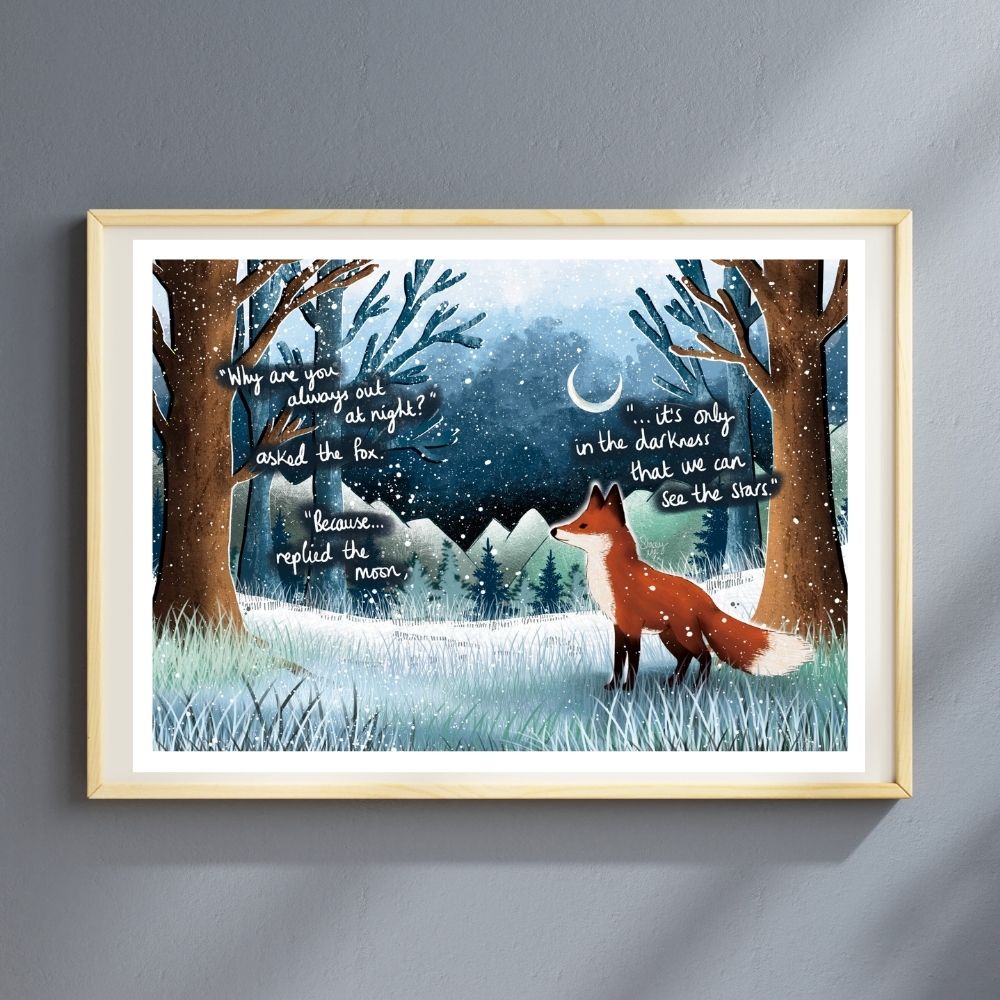 A4 Art Print ~ Out at Night