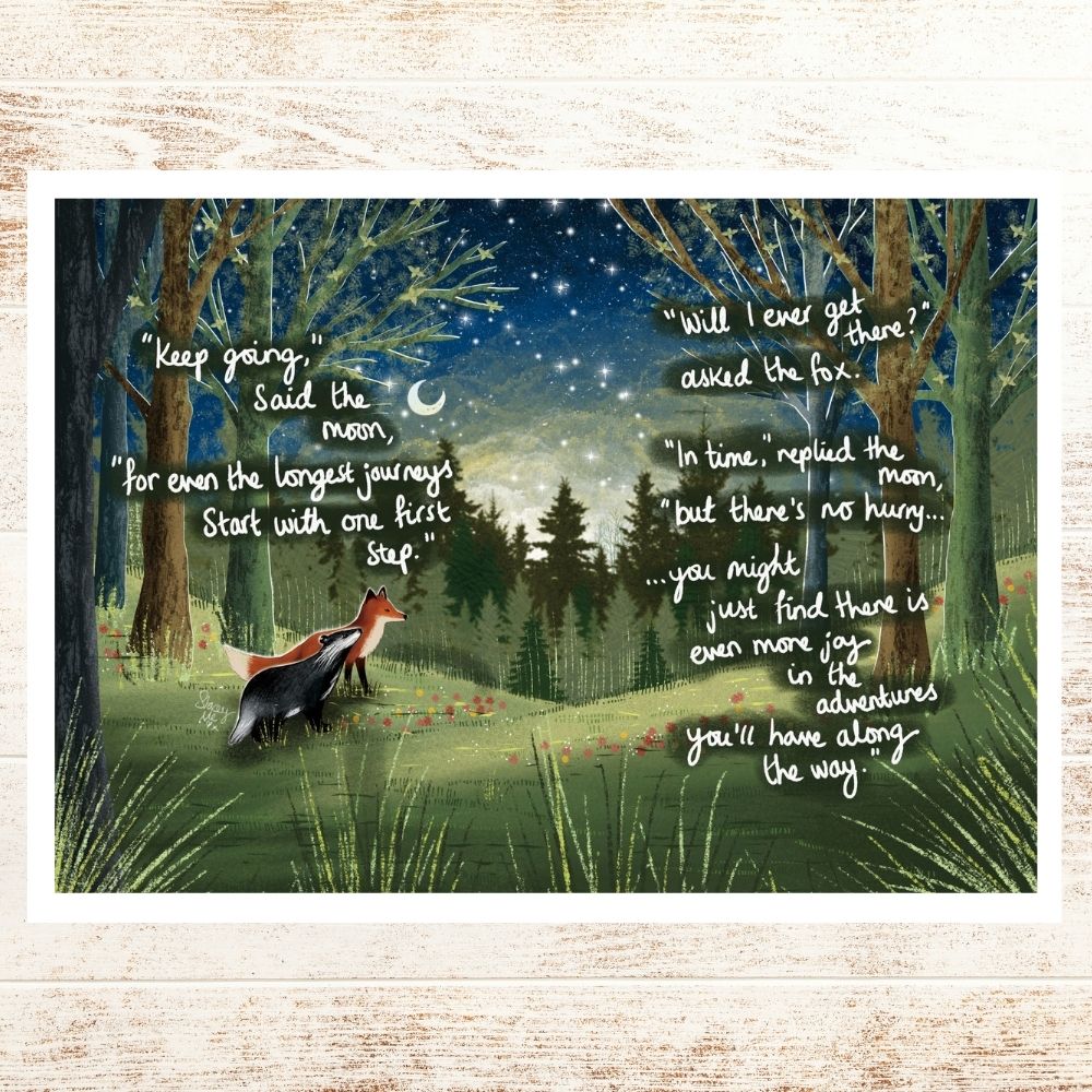 A4 Art Print ~ Keep Going