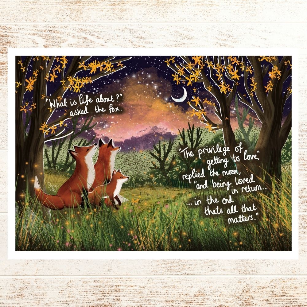 A4 Art Print ~ Being Loved