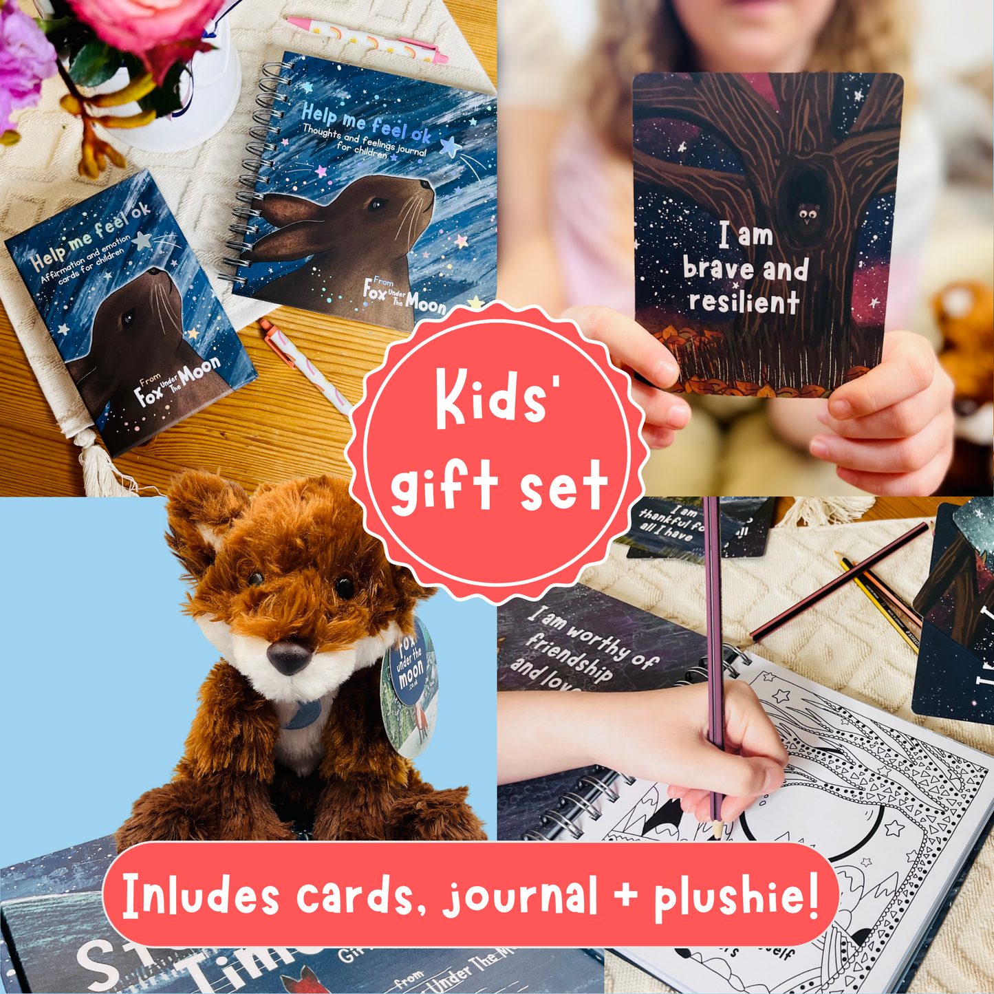 Children's Bundle - Cards, Journal, Plushie