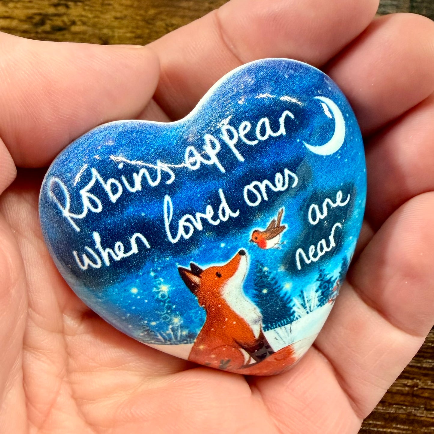 Ceramic Token Keepsake - Robins Appear