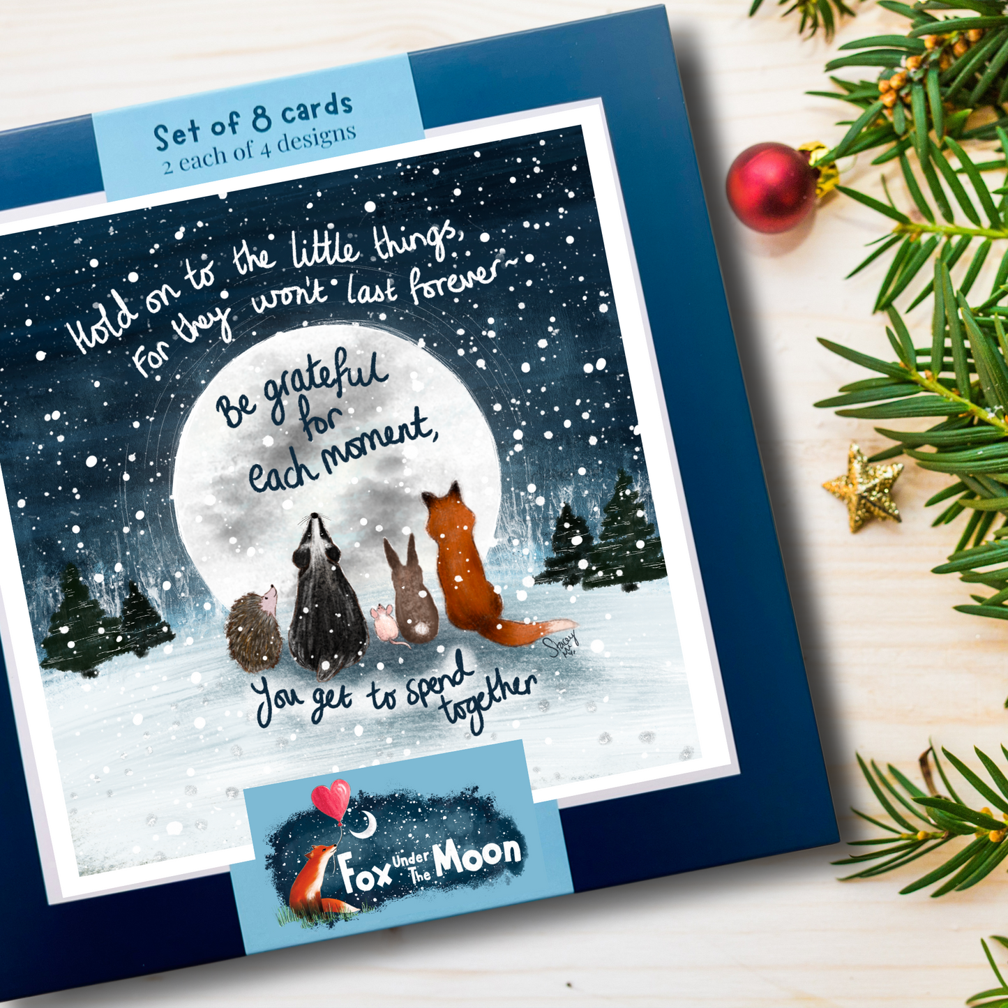 'Together' Single Christmas Greeting Card